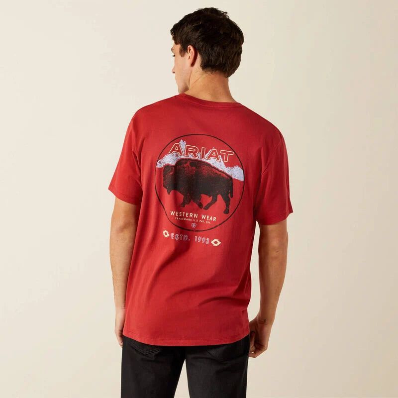 Ariat Mens Patriot Buffalo Coin Short Sleeve Tee