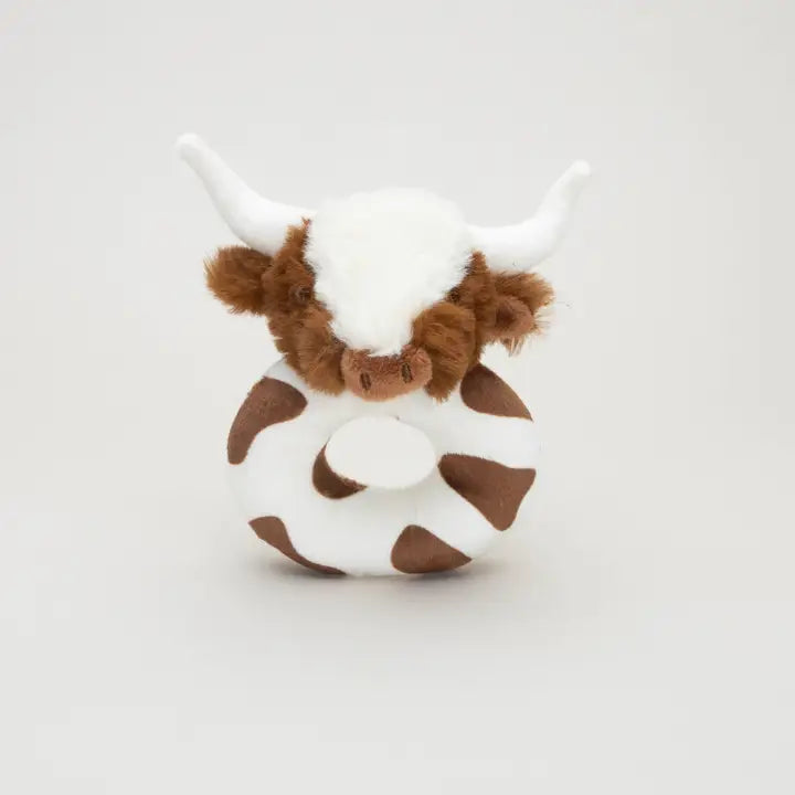 Baby Longhorn Plush Rattle