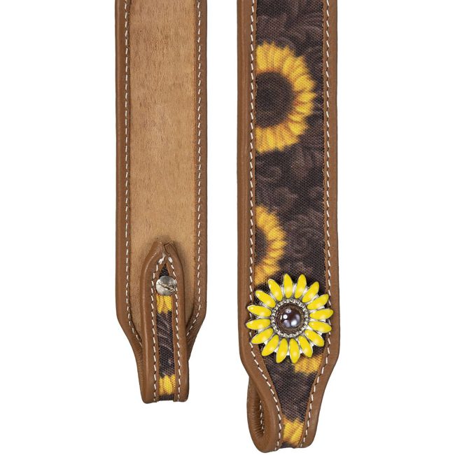Silver Royal Sunflower Browband Headstall