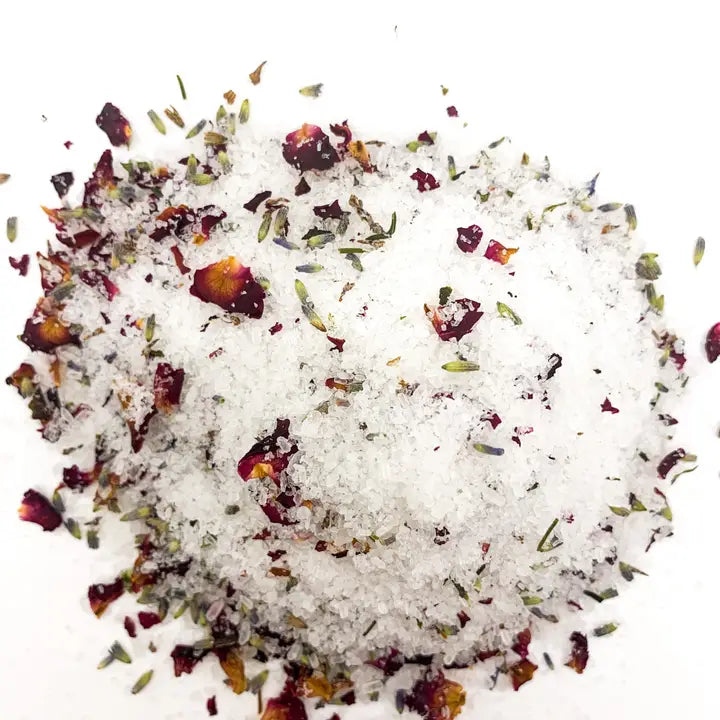 Bath Salt Soak Jar - Rose &amp; Lavendar 250g