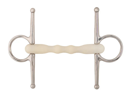 Happy Mouth Full Cheek Snaffle Bit w/Flexible Mouth