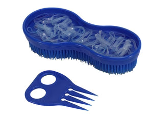 Genie Brush with Comb &amp; Bands