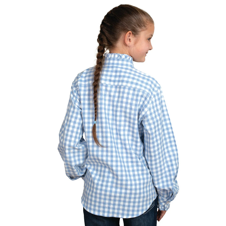 Just Country Girls Gracie Frills Full Button Print Workshirt