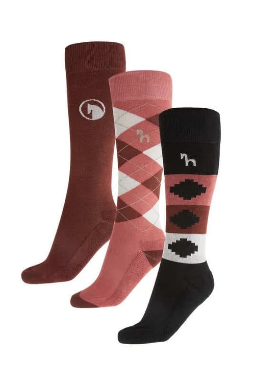 Horze Bamboo Knee Socks 3 Pack
