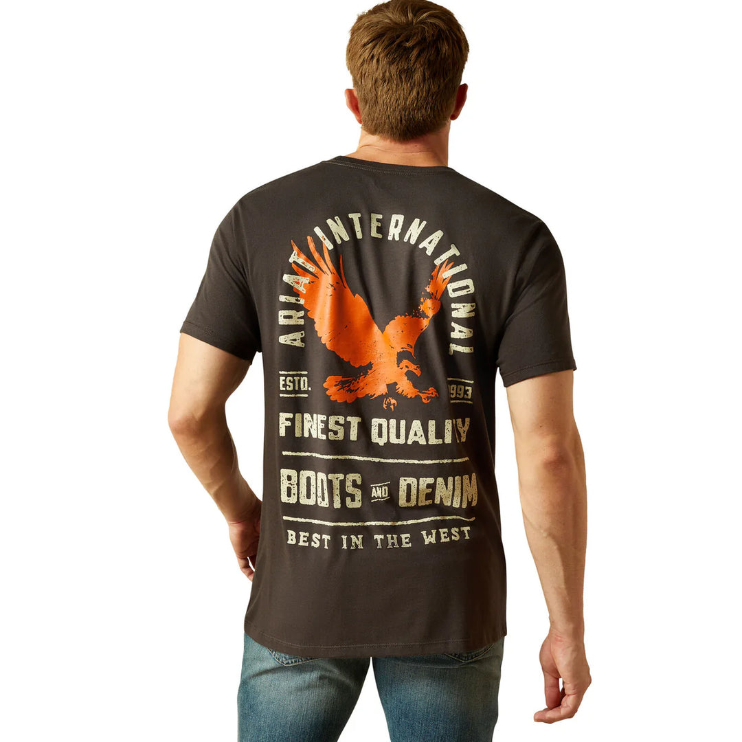 Ariat Mens Eagle Large Short Sleeve Tee