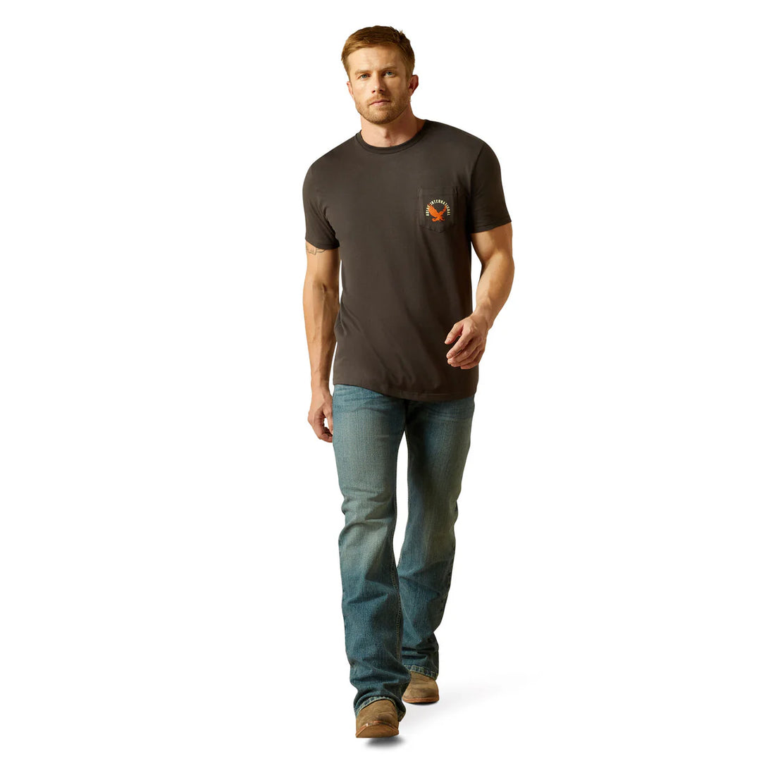 Ariat Mens Eagle Large Short Sleeve Tee