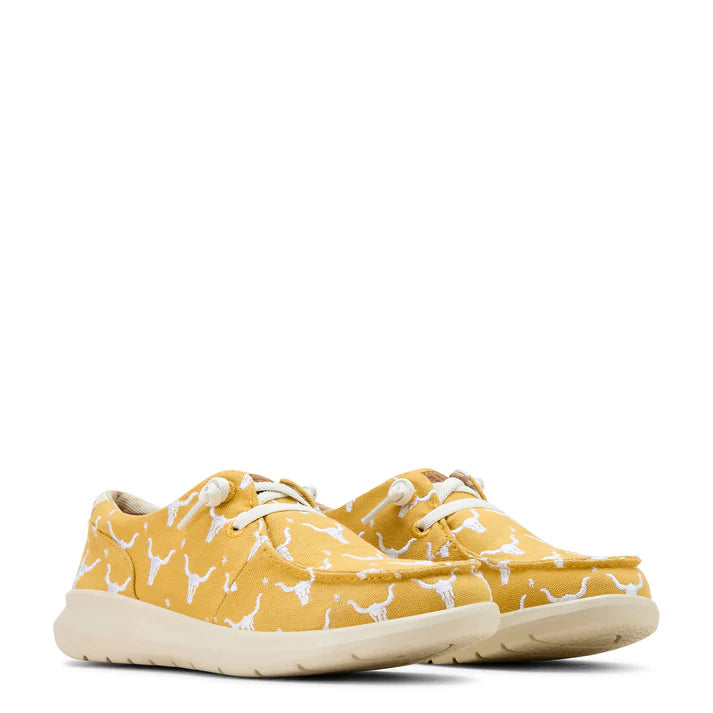 Ariat Womens Hilo Doodle Mustard Steer Head