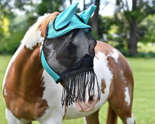 Horsemaster Fly Mask with Ears &amp; Nose Fringe