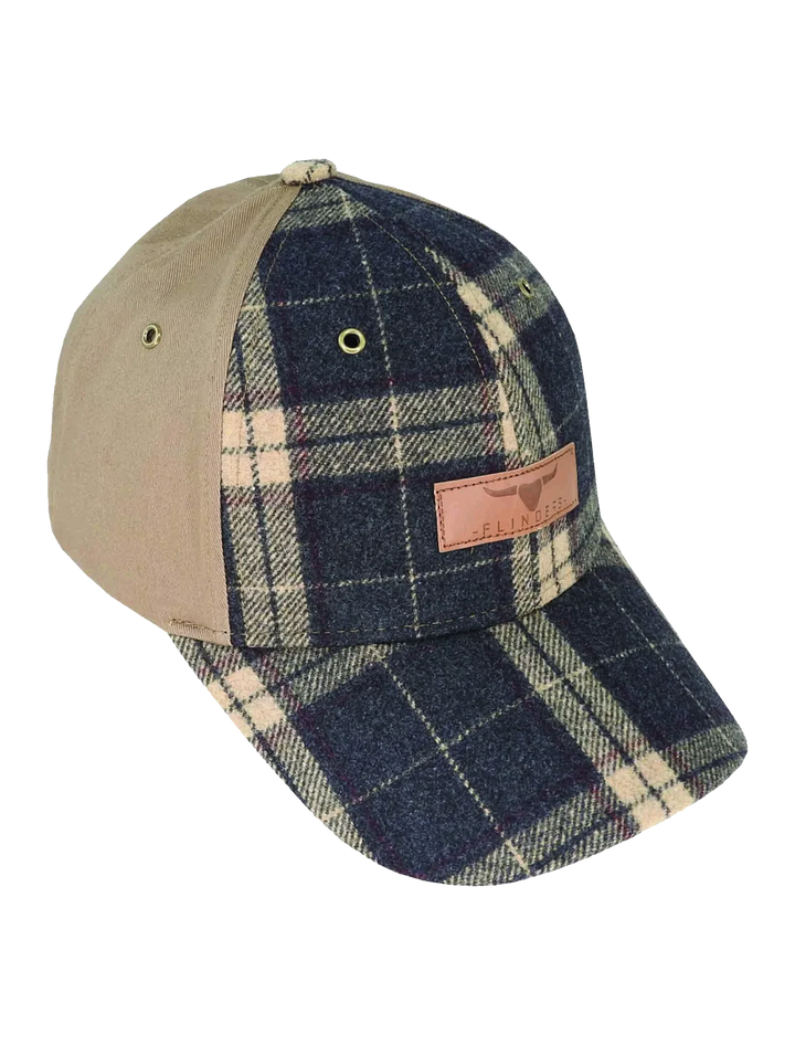 Flinders Wool Blend Check Cap