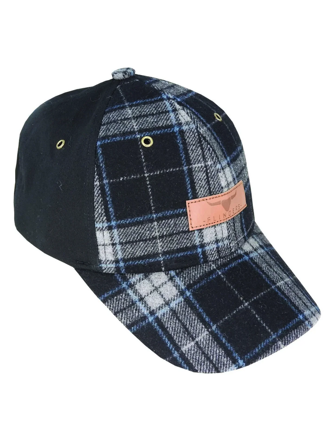 Flinders Wool Blend Check Cap