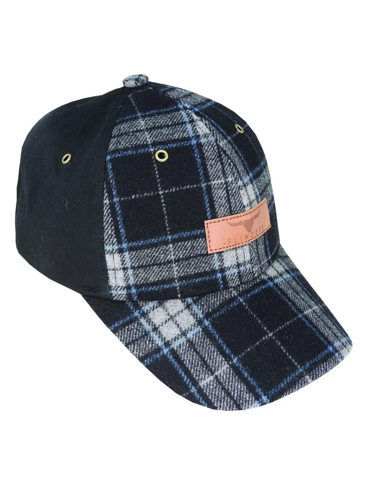 Flinders Wool Blend Check Cap