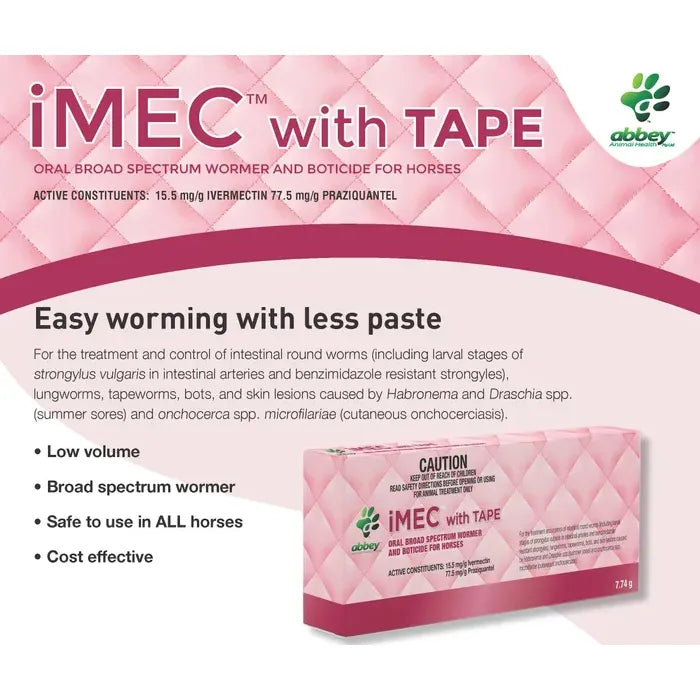 Abbey Labs iMEC™ with TAPE Oral Broad Spectrum Wormer