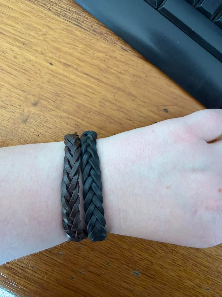 Plated Leather Bracelet