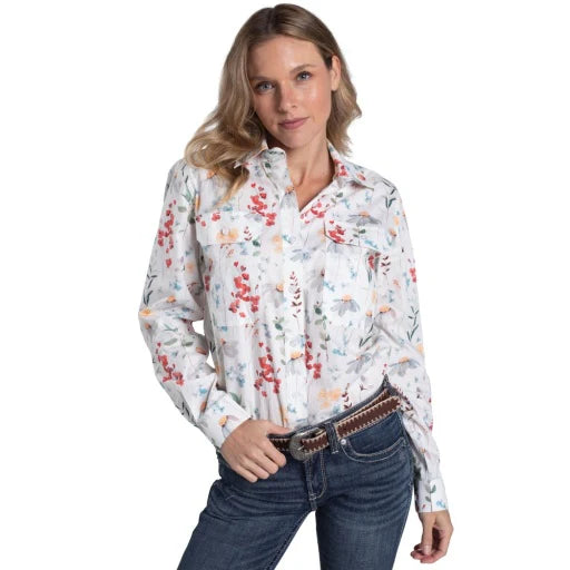 Just Country Womens Abbey Full Button Workshirt