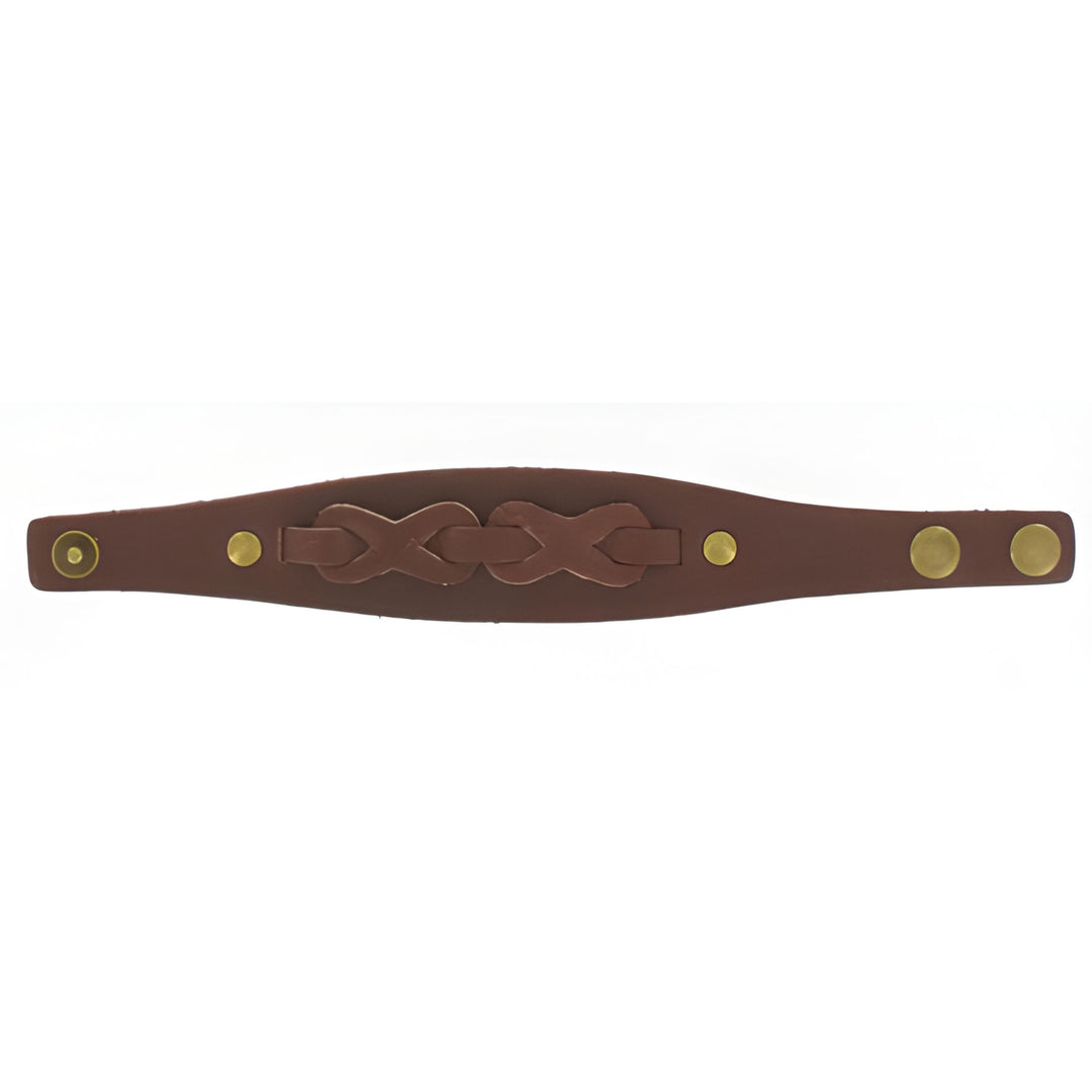 Leather Cross Bracelet